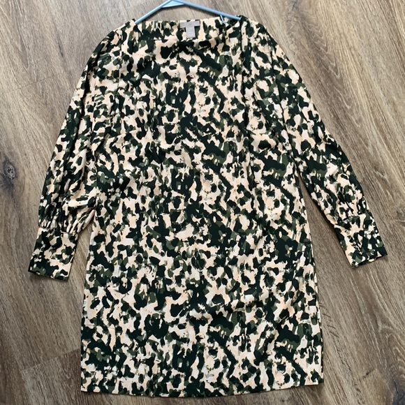 Boat-Neck Satin Dress - Picture 1 of 3